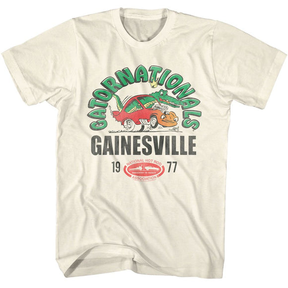 NHRA GATORNATIONALS 77 S T-Shirt in Natural