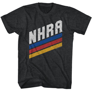 NHRA BARS S T-Shirt in Black Heather