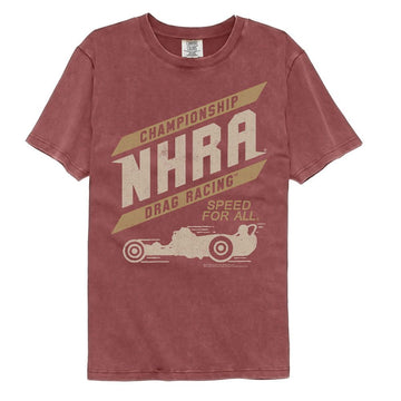 NHRA CHAMPIONSHIP DRAG RACING COMFORT COLOR S T-Shirt in Brick