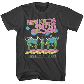 NEW KIDS ON THE BLOCK NKOTB LIVE FROM BOSTON S T-Shirt in Smoke