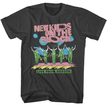 NEW KIDS ON THE BLOCK NKOTB LIVE FROM BOSTON S T-Shirt in Smoke