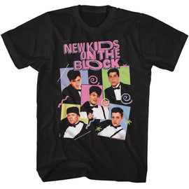 NEW KIDS ON THE BLOCK NKOTB 90S DESIGNS S T-Shirt in Black