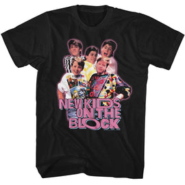 NEW KIDS ON THE BLOCK NKOTB GROUP IMAGE S T-Shirt in Black