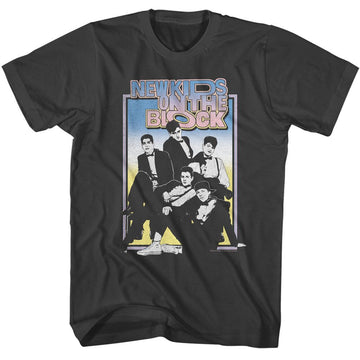 NEW KIDS ON THE BLOCK NKOTB GRADIENT SUITS S T-Shirt in Smoke