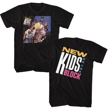 NEW KIDS ON THE BLOCK NKOTB DEBUT ALBUM FRONT AND BACK ***F&B*** S T-Shirt in Black