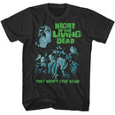 NIGHT OF THE LIVING DEAD NOTLD COOL TONES S T-Shirt in Smoke