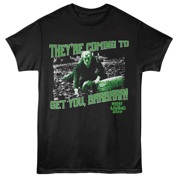 NIGHT OF THE LIVING DEAD NOTLD COMING TO GET YOU BARBARA S T-Shirt in Black
