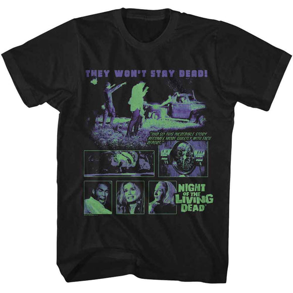 NIGHT OF THE LIVING DEAD NOTLD ZOMBIES AND TRUCK S T-Shirt in Black
