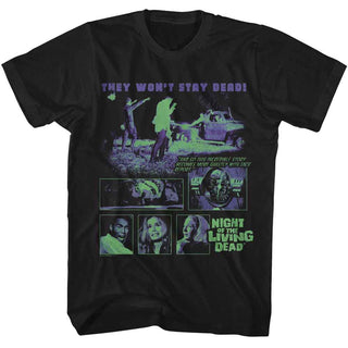 Night Of The Living Dead Notld Zombies And Truck Adult T-Shirts