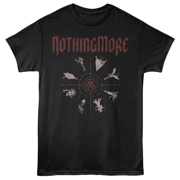 NOTHING MORE CIRCLE OF LIONS S T-Shirt in Black