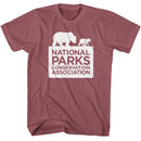 NATIONAL PARKS NPCA LOGO S T-Shirt in Rouge