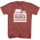NATIONAL PARKS NPCA LOGO S T-Shirt in Terracotta