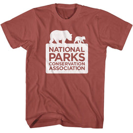 NATIONAL PARKS NPCA LOGO S T-Shirt in Terracotta