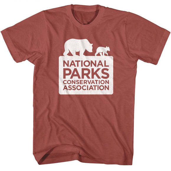 NATIONAL PARKS NPCA LOGO S T-Shirt in Terracotta