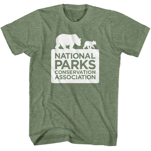 NATIONAL PARKS NPCA LOGO S T-Shirt in Military Green Heather