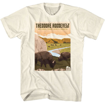 NATIONAL PARKS NPCA THEODORE ROOSEVELT PARK S T-Shirt in Natural