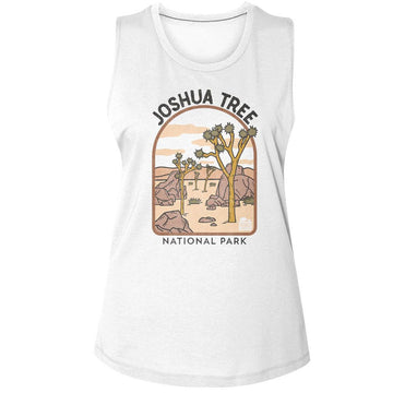 NATIONAL PARKS NPCA JOSHUA TREE ARCH ILLUSTRATION LADIES T-Shirt in White