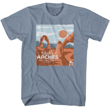 NATIONAL PARKS NPCA UTAHS ARCHES S T-Shirt in Indigo Heather