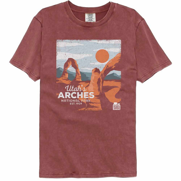 National Parks Utahs Arches Brick Comfort Colors Adult T-Shirt