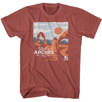 NATIONAL PARKS NPCA UTAHS ARCHES S T-Shirt in Terracotta