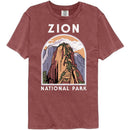 NATIONAL PARKS NPCA ZION ANGELS LANDING COMFORT COLOR S T-Shirt in Brick
