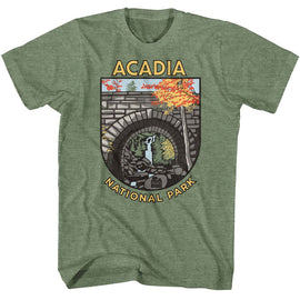 NATIONAL PARKS NPCA ACADIA S T-Shirt in Military Green Heather