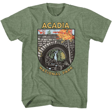NATIONAL PARKS NPCA ACADIA S T-Shirt in Military Green Heather