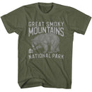 NATIONAL PARKS NPCA SMNP 1940 S T-Shirt in Military Green