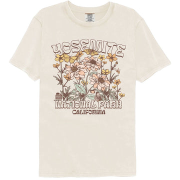 NATIONAL PARKS NPCA YOSEMITE FLORAL COMFORT COLOR S T-Shirt in Ivory