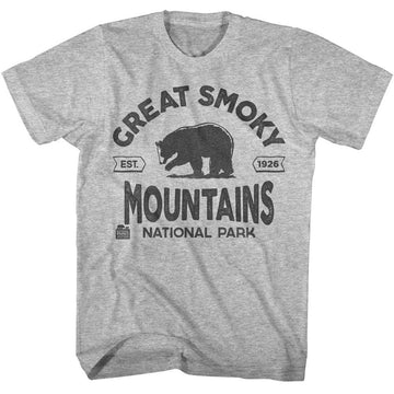 NATIONAL PARKS NPCA SMOKY MOUNTAINS EST 1926 S T-Shirt in GRAY Heather