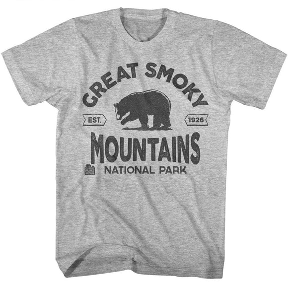 NATIONAL PARKS NPCA SMOKY MOUNTAINS EST 1926 S T-Shirt in GRAY Heather