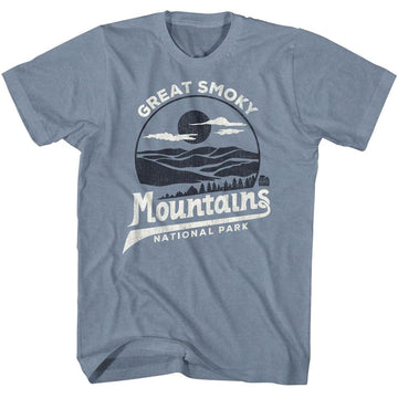 NATIONAL PARKS NPCA SMOKY MTN TWO TONE S T-Shirt in Indigo Heather