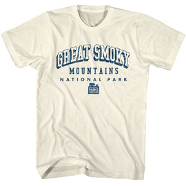 NATIONAL PARKS NPCA SMOKY MTN COLLEGIATE S T-Shirt in Natural