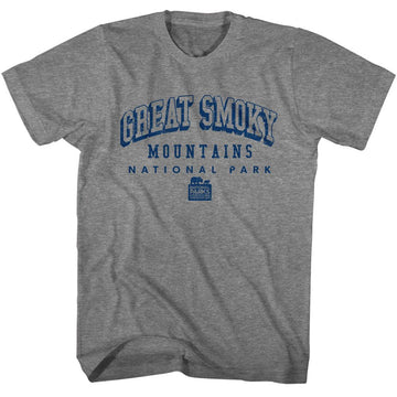 NATIONAL PARKS NPCA SMOKY MTN COLLEGIATE S T-Shirt in Graphite Heather