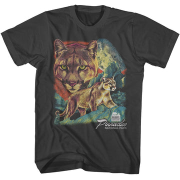NATIONAL PARKS NPCA PINNACLES NP MOUNTAIN LION S T-Shirt in Smoke