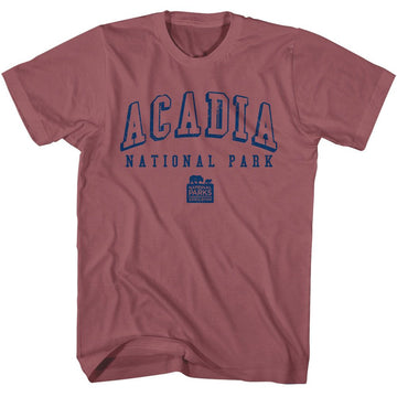 NATIONAL PARKS NPCA ACADIA NP COLLEGIATE S T-Shirt in Rouge