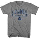 NATIONAL PARKS NPCA ACADIA NP COLLEGIATE S T-Shirt in Graphite Heather