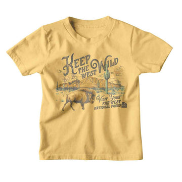 NATIONAL PARKS NPCA KEEP WEST WILD TODDLER 2T T-Shirt in Banana