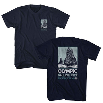 NATIONAL PARKS NPCA OLYMPIC RIALTO BEACH S ***F&B*** T-Shirt in NAVY