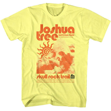 NATIONAL PARKS NPCA JOSHUA TREE SKULL ROCK S T-Shirt in Yellow Heather