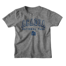 NATIONAL PARKS NPCA ACADIA NP COLLEGIATE TODDLER 2T T-Shirt in Graphite Heather