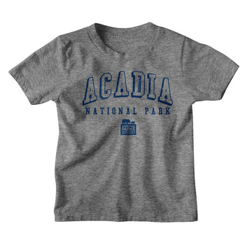 NATIONAL PARKS NPCA ACADIA NP COLLEGIATE TODDLER 2T T-Shirt in Graphite Heather
