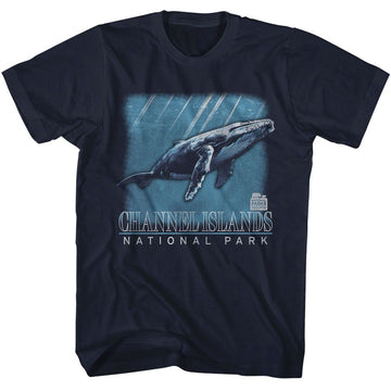 NATIONAL PARKS NPCA CHANNEL ISLANDS WHALE S T-Shirt in NAVY