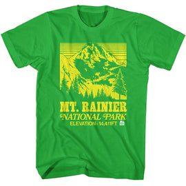 NATIONAL PARKS NPCA MT RANIER VINTAGE S T-Shirt in Kelly