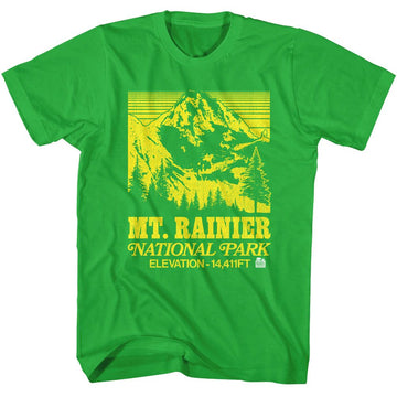 NATIONAL PARKS NPCA MT RANIER VINTAGE S T-Shirt in Kelly