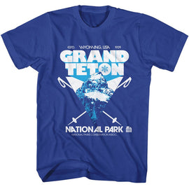 NATIONAL PARKS NPCA GRAND TETON PEAK S T-Shirt in Royal