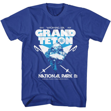 NATIONAL PARKS NPCA GRAND TETON PEAK S T-Shirt in Royal