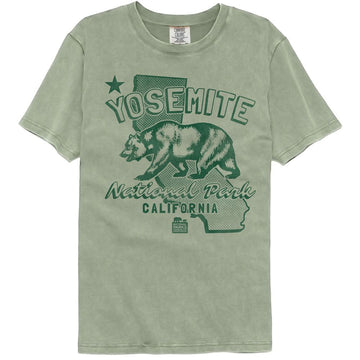 NATIONAL PARKS NPCA YOSEMITE CA FLAG COMFORT COLOR S T-Shirt in Sandstone