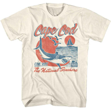 NATIONAL PARKS NPCA NATIONAL SEASHORE SHARK S T-Shirt in Natural