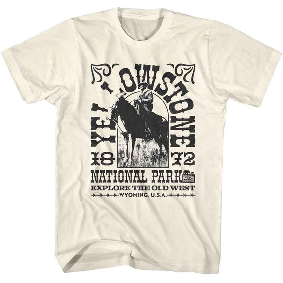 NATIONAL PARKS NPCA YELLOWSTONE 1872 S T-Shirt in Natural
